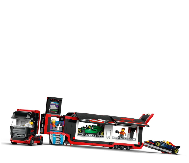 LEGO Ciy 60445 Ciężarówka z bolidami RB20 i AMR24 F1 - 1298087 - zdjęcie 12